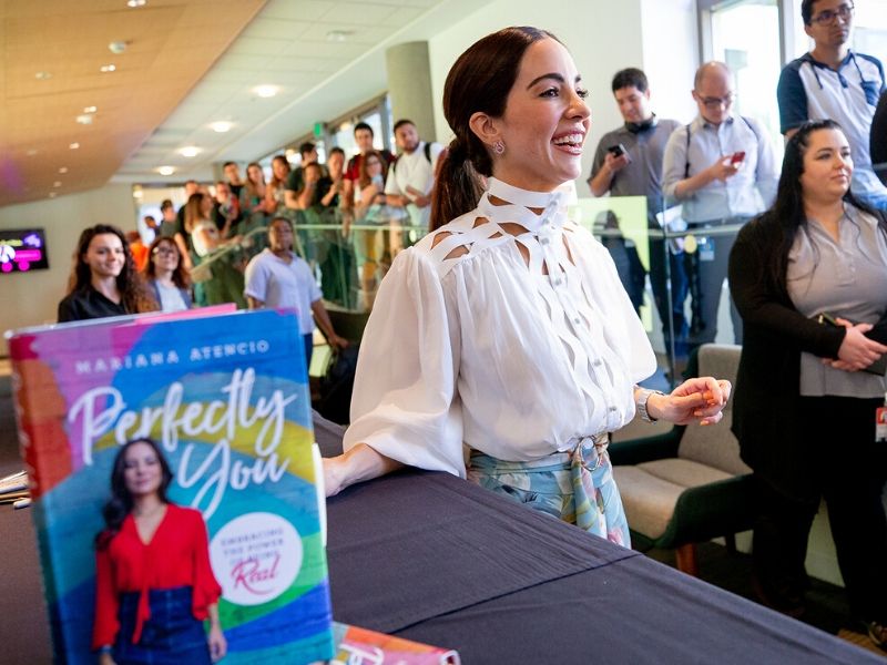 Mariana Atencio at 'Perfectly You' book launch