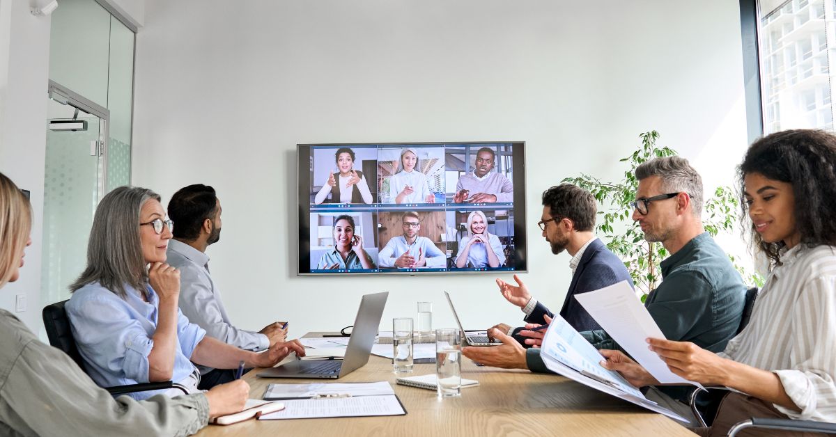 Hybrid team meeting